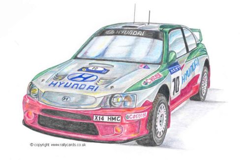 Hyundai Accent WRC. Alister McRae